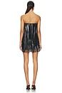 view 3 of 4 Fringe Mini Dress in Black