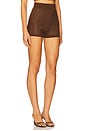 view 2 of 6 Rhinestone Embroidered Short in Brown