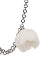 view 3 of 3 Feather Flower Chain Necklace in Off White & Silver