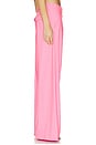 view 3 of 6 Wide Leg Tailored Trouser in Pink