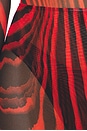 view 6 of 6 Mesh Maxi Skirt in Red & Black