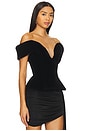 view 2 of 4 Off Shoulder Velvet Top in Black