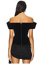 view 3 of 4 Off Shoulder Velvet Top in Black