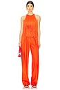 view 4 of 4 Fringe Neckline Halter Top in Orange