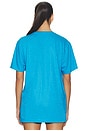 view 3 of 5 Supergirl Logo Printed Rhinestone T-shirt in Blue