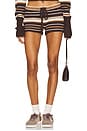 view 1 of 6 Surfside Striped Knit Short in Sand Dune