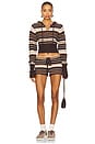view 5 of 6 Surfside Striped Knit Short in Sand Dune