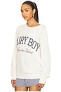 view 3 of 5 Cut Off Nantucket Island Crewneck Sweatshirt in White