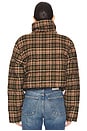 view 4 of 6 Cedar Plaid Puffer in Brown