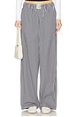 view 1 of 6 Elizabeth Pant in Navy Gingham