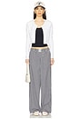 view 5 of 6 Elizabeth Pant in Navy Gingham