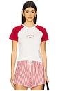 view 1 of 4 x REVOLVE Heritage Baseball Tee in Cherry