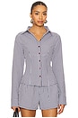 view 1 of 5 Oyster Button Up Shirt in Navy Check