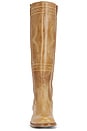 view 4 of 5 Ann Gaucho With Western Stitching Boot in Light Tan Escovado