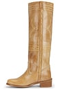 view 5 of 5 Ann Gaucho With Western Stitching Boot in Light Tan Escovado