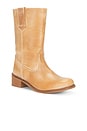 view 2 of 5 Julia Gaucho Boot in Light Tan Escovado