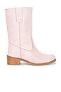 view 1 of 5 Julia Gaucho Boot in Pink Escovado