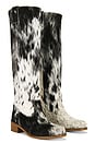 view 2 of 5 Ann Gaucho Boot in Black & White