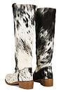 view 3 of 5 Ann Gaucho Boot in Black & White