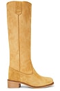 view 1 of 5 BOTTINES ANN SHEARLING GAUCHO in Dark Tan