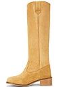 view 5 of 5 BOTTINES ANN SHEARLING GAUCHO in Dark Tan