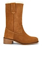 view 1 of 5 Julia Shearling Gaucho Boot in Cognac