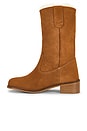 view 5 of 5 Julia Shearling Gaucho Boot in Cognac