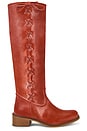 view 1 of 5 Ann Gaucho Boot With Side Laces in Mudy Red