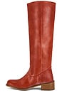 view 5 of 5 Ann Gaucho Boot With Side Laces in Mudy Red