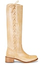 view 1 of 5 ANN GAUCHO WITH SIDE LACES ブーツ in Light Tan