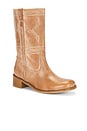 view 2 of 5 Julia Western Stitch Gaucho Boot in Dark Tan
