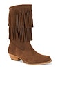 view 2 of 5 Celina Fringes Boot in Dark Brown