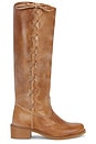 view 1 of 5 Ann Gaucho With Laces Boot in Dark Tan Escovado