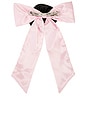 view 2 of 2 Rosette Bow Clip in Pink