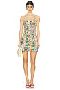 view 1 of 4 Fleur Shirred Mini Dress in Orange Wrappers