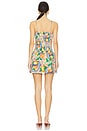 view 4 of 4 Fleur Shirred Mini Dress in Orange Wrappers