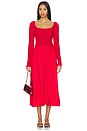 view 1 of 4 Malinda Super Smocked Dress in Red