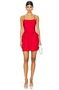 view 1 of 4 Penelope Broderie Mini Dress in Red