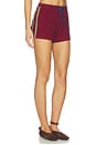 view 1 of 6 Rylee Waffle Short in Burgundy