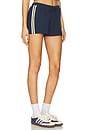 view 2 of 6 Pippa Waffle Short in Navy & Yellow