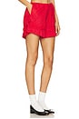view 2 of 6 Mafalda Frilly Tie Boxer Shorts in Red Cherry