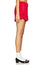 view 3 of 6 Mafalda Frilly Tie Boxer Shorts in Red Cherry