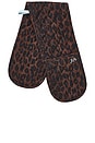 view 1 of 2 Double Oven Glove in Dark Leopard