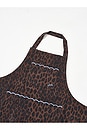 view 2 of 2 Scallop Apron in Dark Leopard