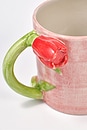 view 3 of 3 Hand Painted Tulip Handle Mug in Pink
