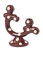 view 2 of 3 Candelabra in Burg & Butter Polka Dot