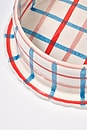 view 3 of 3 Hand Painted Ceramic Pet Bowl in Tulip Check