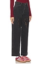 view 2 of 6 Drew Wide Leg Jeans in Washed Black