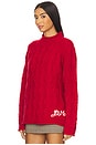 view 2 of 4 Ffion Stitch Interest Jumper in Red