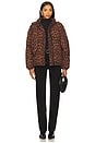 view 6 of 6 Pearl Puffer Jacket in Leopard